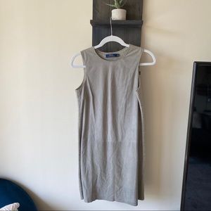 Suede and Cashmere Dress